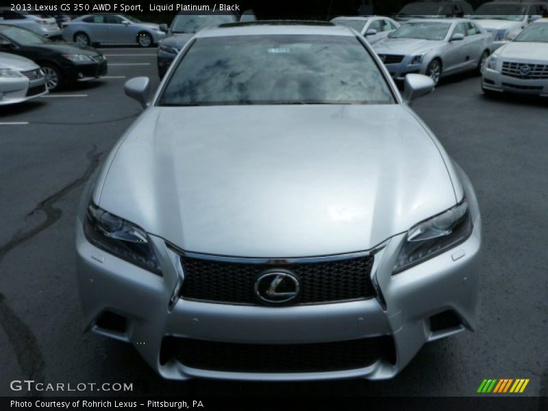Liquid Platinum / Black 2013 Lexus GS 350 AWD F Sport