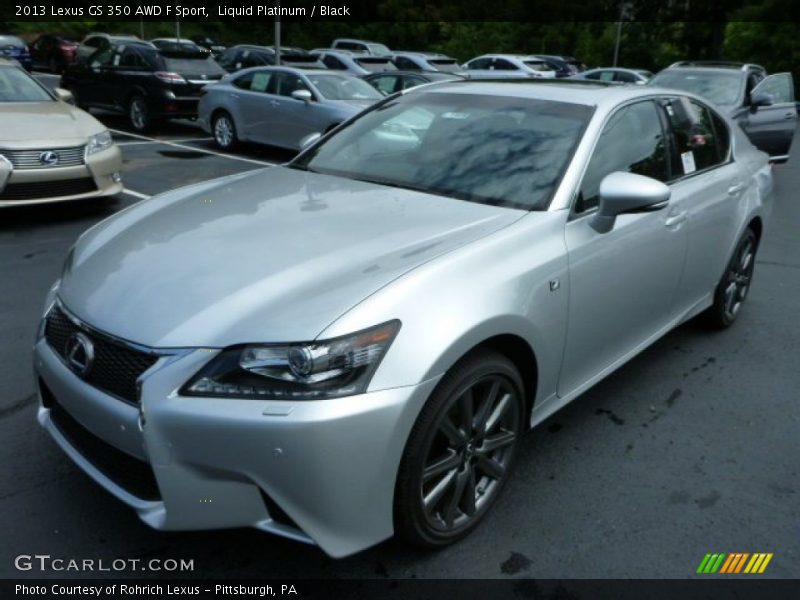 Liquid Platinum / Black 2013 Lexus GS 350 AWD F Sport