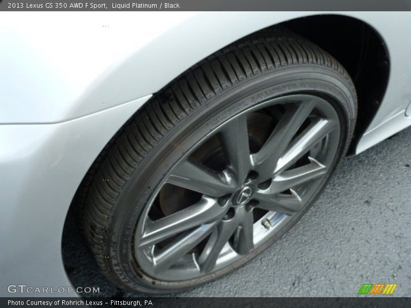Liquid Platinum / Black 2013 Lexus GS 350 AWD F Sport