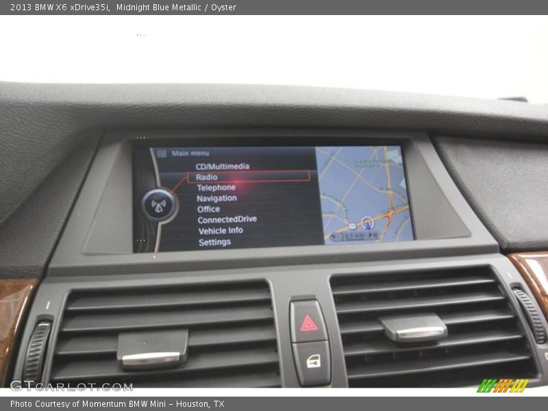 Midnight Blue Metallic / Oyster 2013 BMW X6 xDrive35i