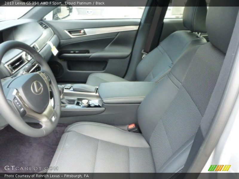 Liquid Platinum / Black 2013 Lexus GS 350 AWD F Sport