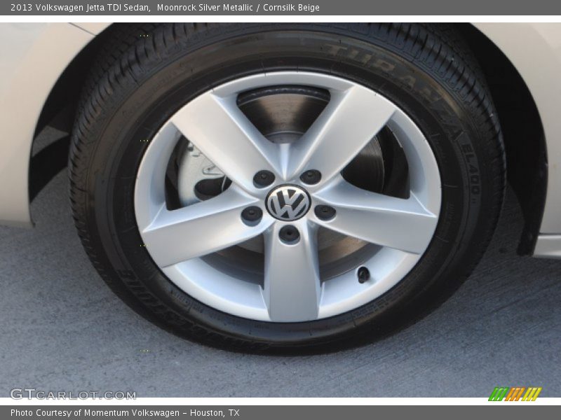 Moonrock Silver Metallic / Cornsilk Beige 2013 Volkswagen Jetta TDI Sedan