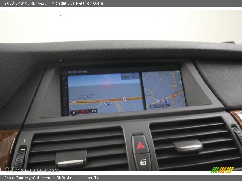 Midnight Blue Metallic / Oyster 2013 BMW X6 xDrive35i