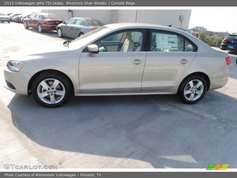Moonrock Silver Metallic / Cornsilk Beige 2013 Volkswagen Jetta TDI Sedan