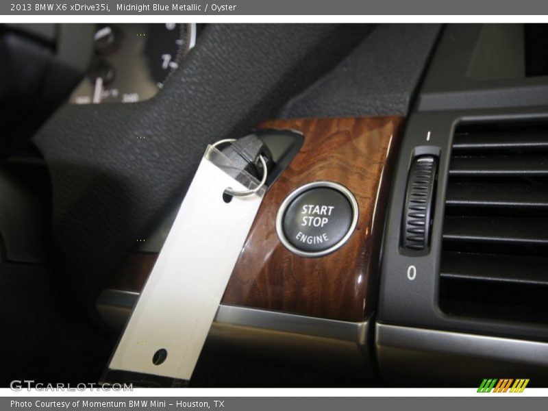 Midnight Blue Metallic / Oyster 2013 BMW X6 xDrive35i