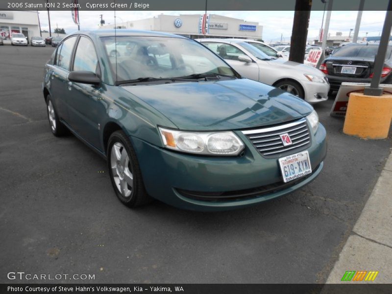 Cypress Green / Beige 2006 Saturn ION 2 Sedan
