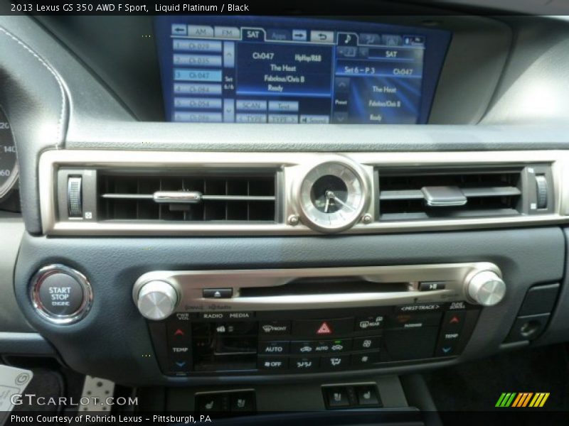 Liquid Platinum / Black 2013 Lexus GS 350 AWD F Sport