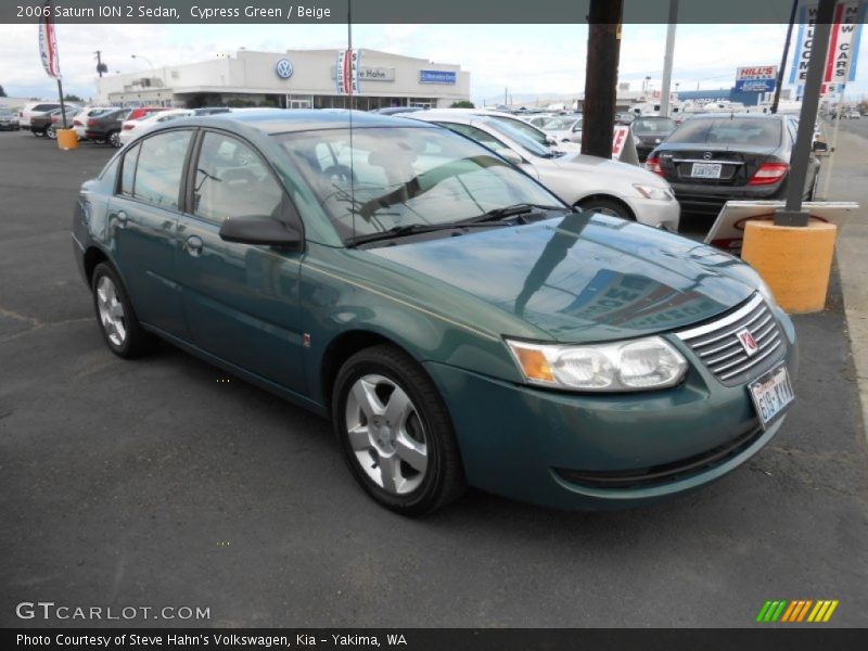 Cypress Green / Beige 2006 Saturn ION 2 Sedan