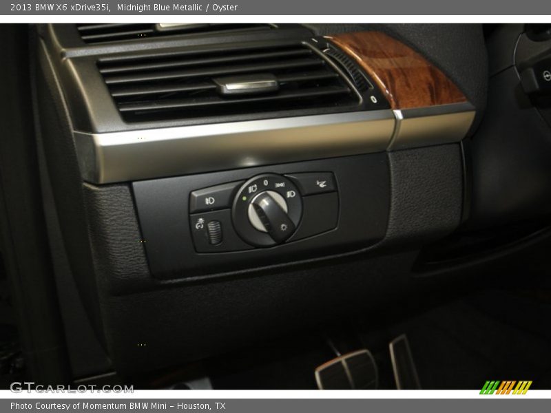 Midnight Blue Metallic / Oyster 2013 BMW X6 xDrive35i