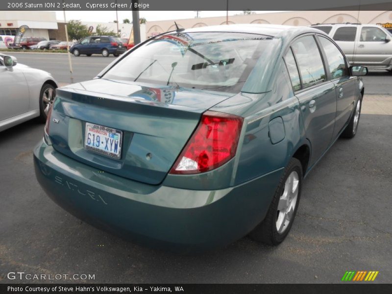 Cypress Green / Beige 2006 Saturn ION 2 Sedan