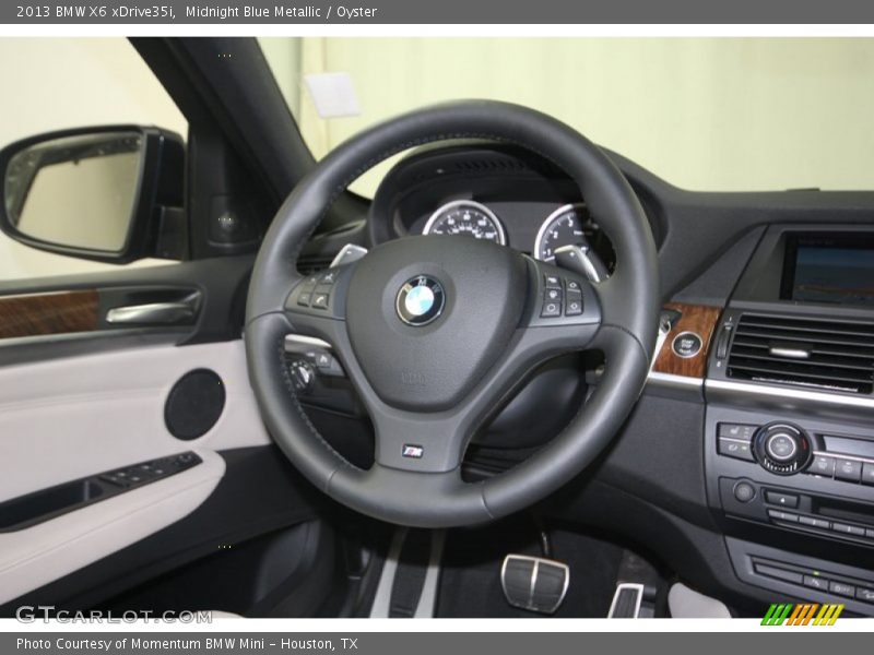 Midnight Blue Metallic / Oyster 2013 BMW X6 xDrive35i