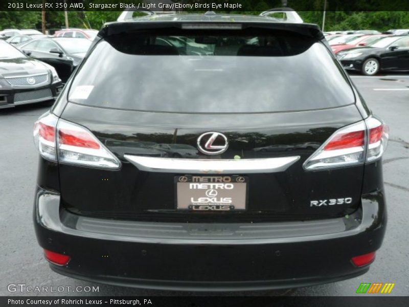Stargazer Black / Light Gray/Ebony Birds Eye Maple 2013 Lexus RX 350 AWD