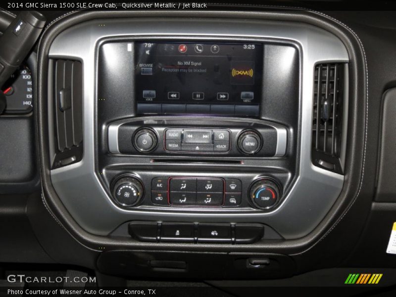 Quicksilver Metallic / Jet Black 2014 GMC Sierra 1500 SLE Crew Cab