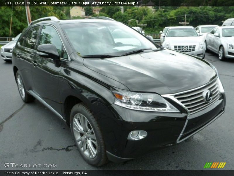 Stargazer Black / Light Gray/Ebony Birds Eye Maple 2013 Lexus RX 350 AWD