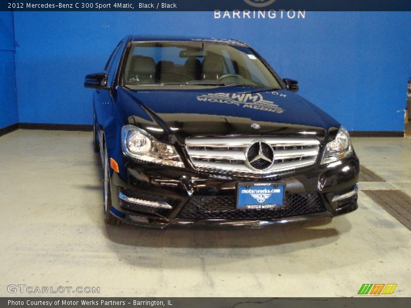 Black / Black 2012 Mercedes-Benz C 300 Sport 4Matic
