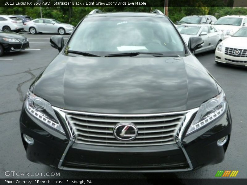 Stargazer Black / Light Gray/Ebony Birds Eye Maple 2013 Lexus RX 350 AWD