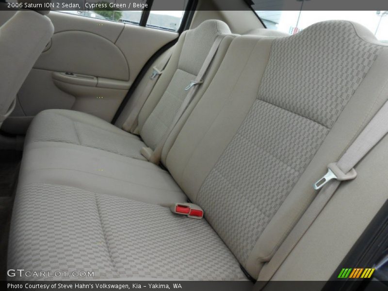 Rear Seat of 2006 ION 2 Sedan