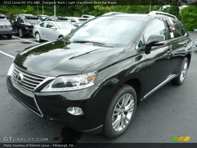 Stargazer Black / Light Gray/Ebony Birds Eye Maple 2013 Lexus RX 350 AWD