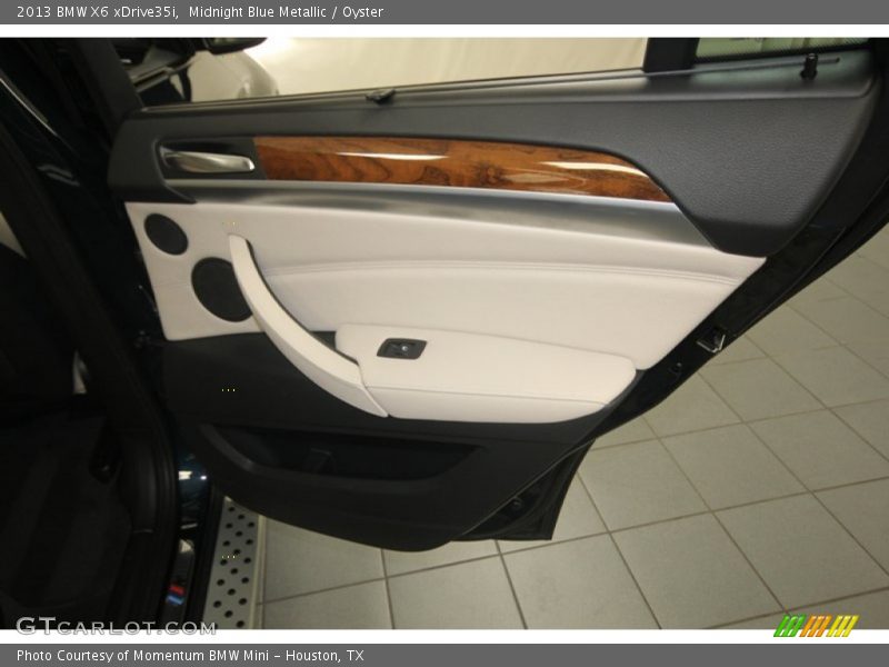 Midnight Blue Metallic / Oyster 2013 BMW X6 xDrive35i