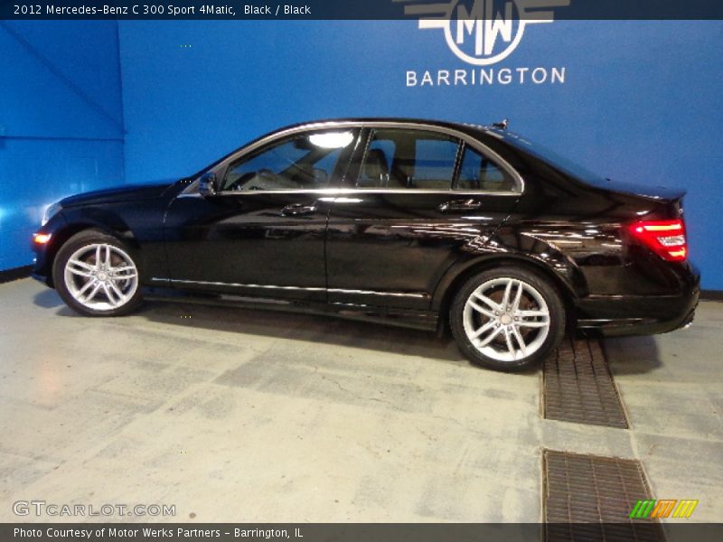 Black / Black 2012 Mercedes-Benz C 300 Sport 4Matic