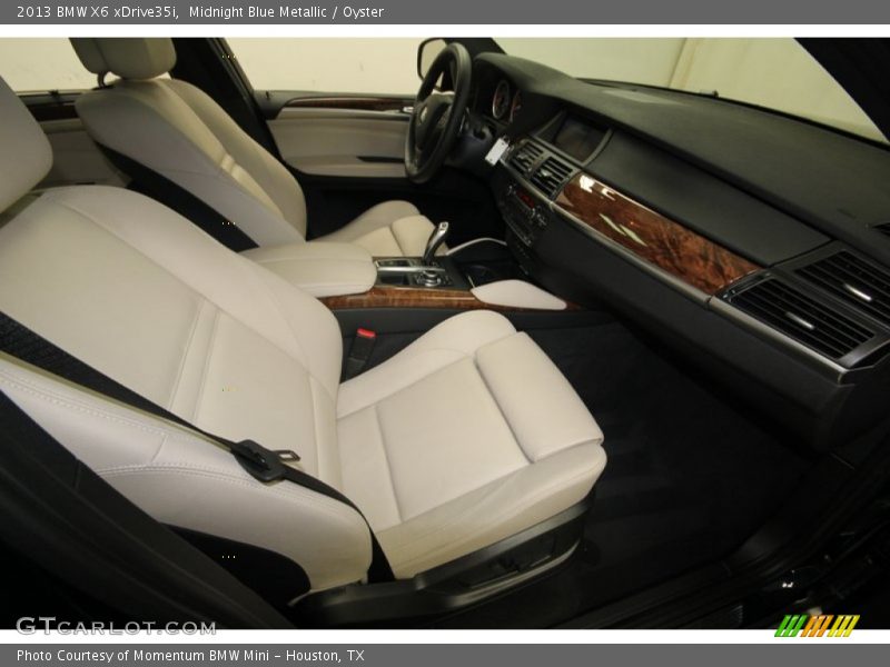 Midnight Blue Metallic / Oyster 2013 BMW X6 xDrive35i