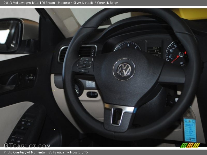 Moonrock Silver Metallic / Cornsilk Beige 2013 Volkswagen Jetta TDI Sedan