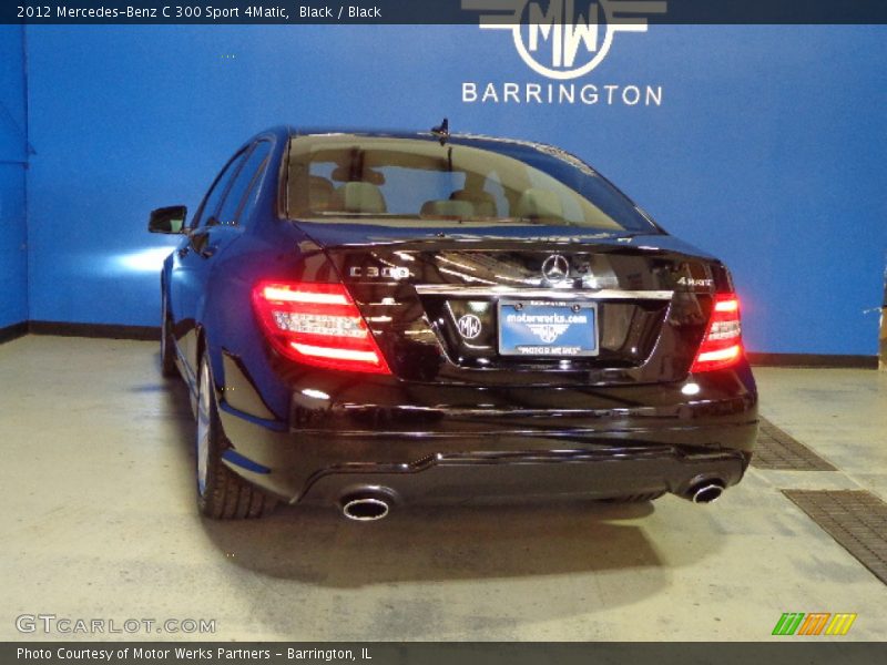 Black / Black 2012 Mercedes-Benz C 300 Sport 4Matic