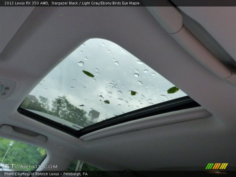 Stargazer Black / Light Gray/Ebony Birds Eye Maple 2013 Lexus RX 350 AWD