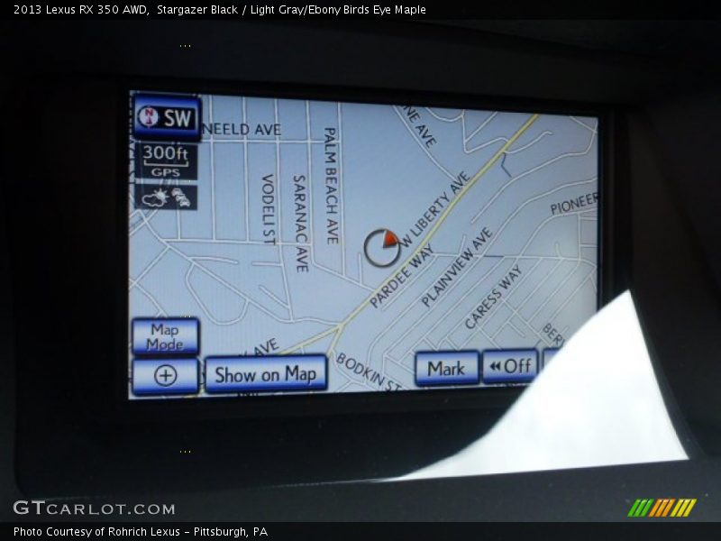Stargazer Black / Light Gray/Ebony Birds Eye Maple 2013 Lexus RX 350 AWD