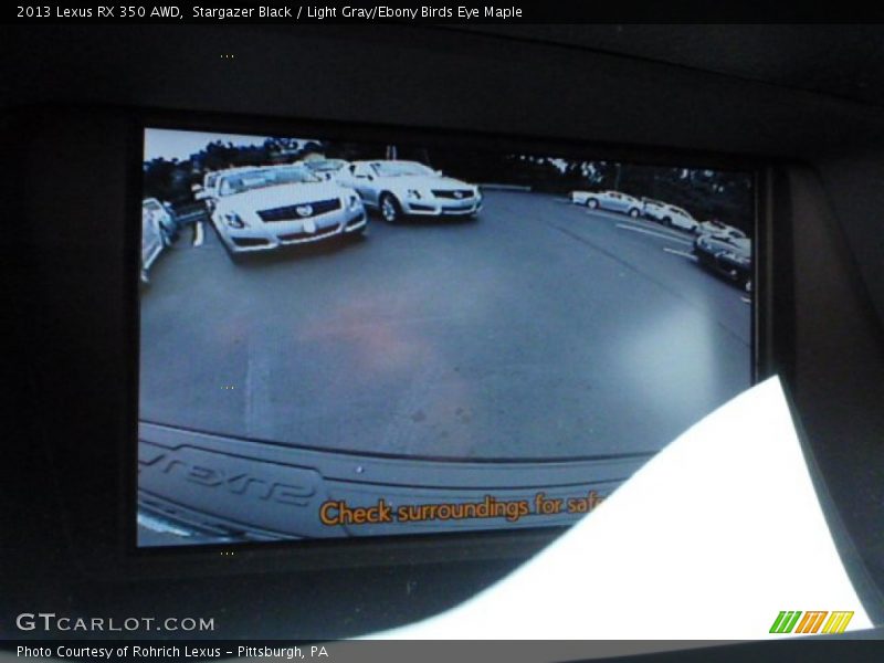 Stargazer Black / Light Gray/Ebony Birds Eye Maple 2013 Lexus RX 350 AWD