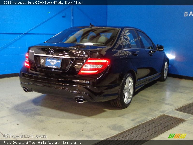 Black / Black 2012 Mercedes-Benz C 300 Sport 4Matic