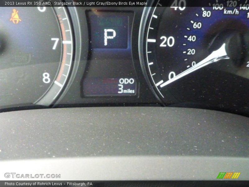 Stargazer Black / Light Gray/Ebony Birds Eye Maple 2013 Lexus RX 350 AWD