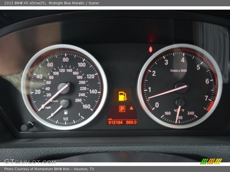 Midnight Blue Metallic / Oyster 2013 BMW X6 xDrive35i