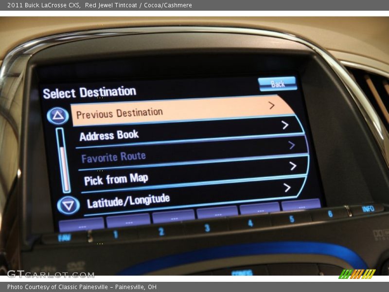 Red Jewel Tintcoat / Cocoa/Cashmere 2011 Buick LaCrosse CXS