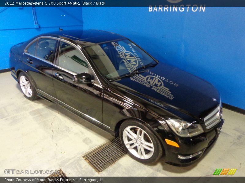 Black / Black 2012 Mercedes-Benz C 300 Sport 4Matic