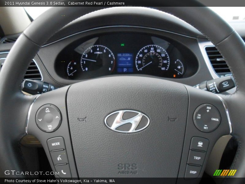 Cabernet Red Pearl / Cashmere 2011 Hyundai Genesis 3.8 Sedan