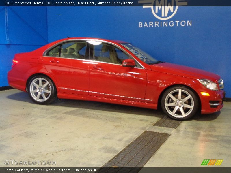 Mars Red / Almond Beige/Mocha 2012 Mercedes-Benz C 300 Sport 4Matic
