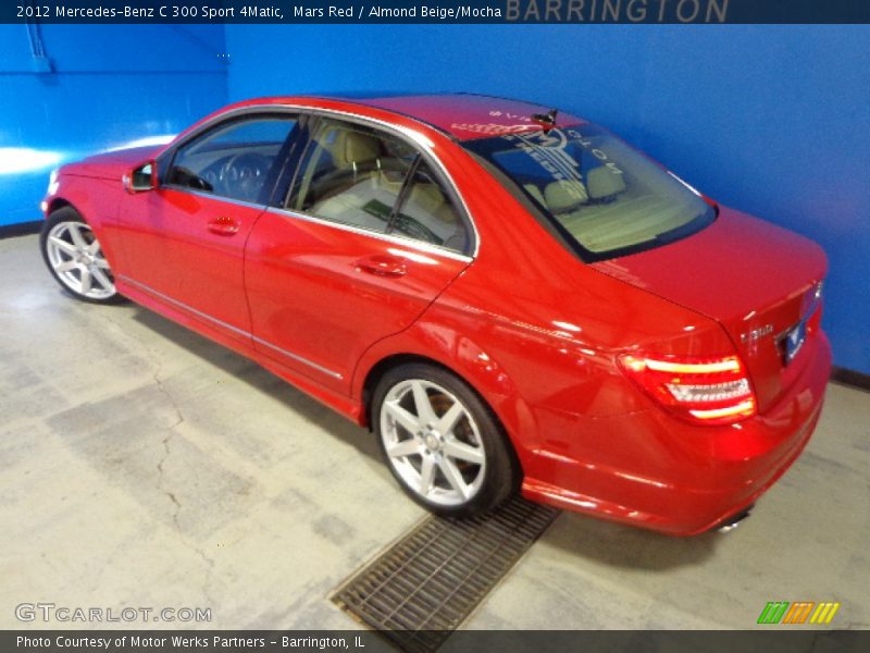 Mars Red / Almond Beige/Mocha 2012 Mercedes-Benz C 300 Sport 4Matic