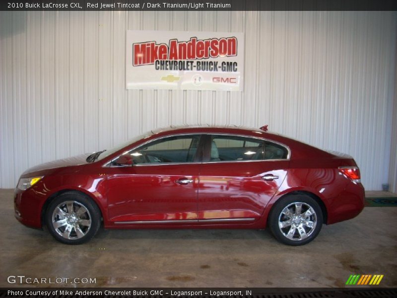 Red Jewel Tintcoat / Dark Titanium/Light Titanium 2010 Buick LaCrosse CXL