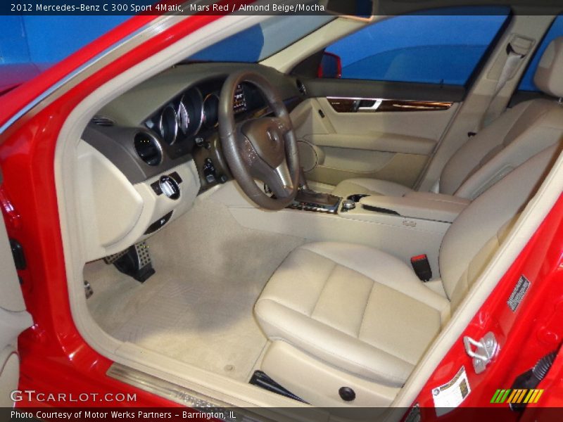 Mars Red / Almond Beige/Mocha 2012 Mercedes-Benz C 300 Sport 4Matic