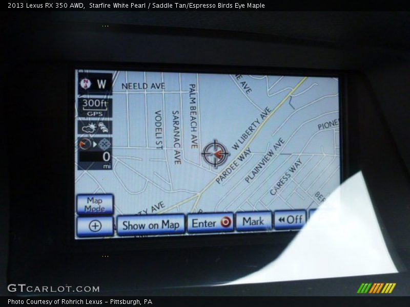 Starfire White Pearl / Saddle Tan/Espresso Birds Eye Maple 2013 Lexus RX 350 AWD