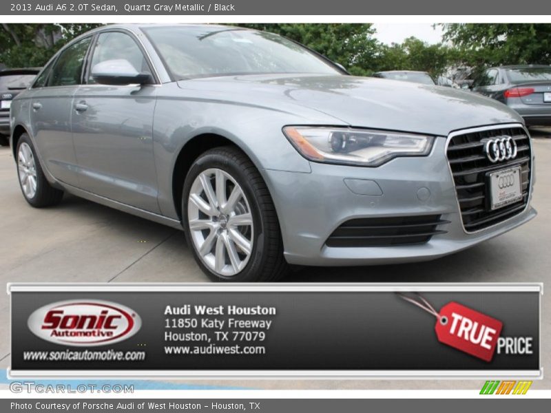 Quartz Gray Metallic / Black 2013 Audi A6 2.0T Sedan