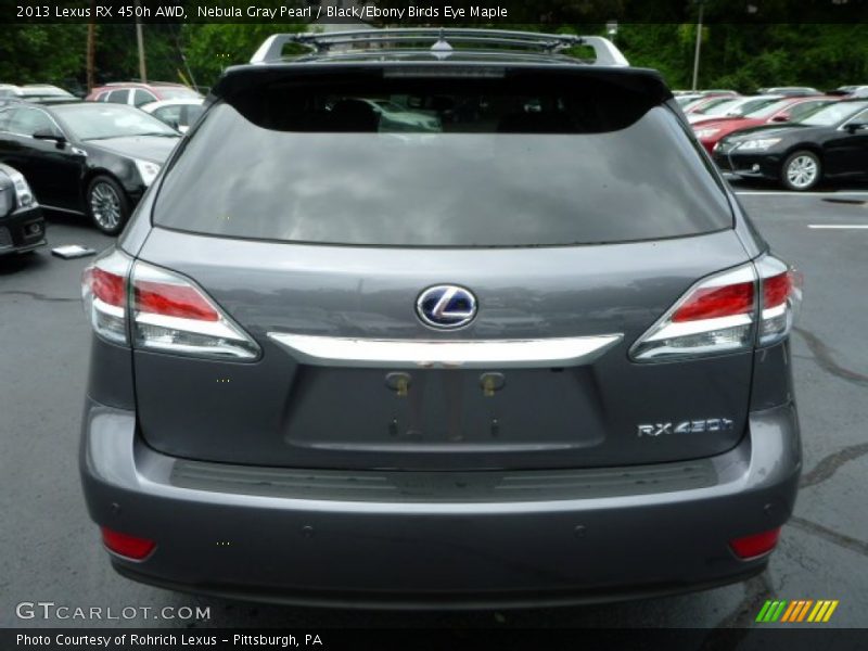 Nebula Gray Pearl / Black/Ebony Birds Eye Maple 2013 Lexus RX 450h AWD