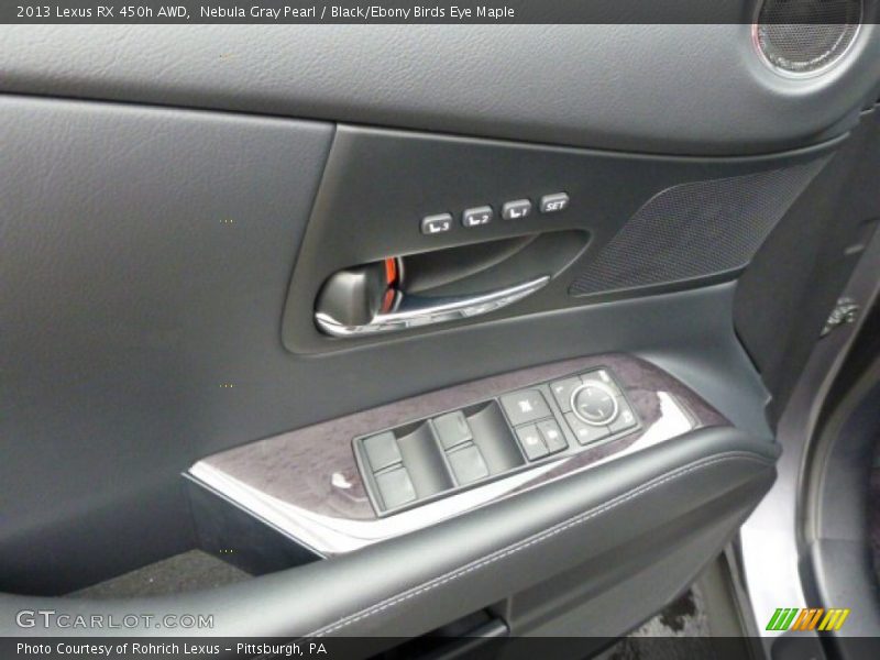 Nebula Gray Pearl / Black/Ebony Birds Eye Maple 2013 Lexus RX 450h AWD