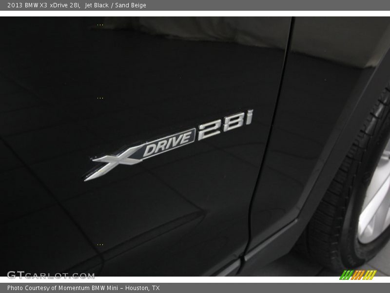 Jet Black / Sand Beige 2013 BMW X3 xDrive 28i