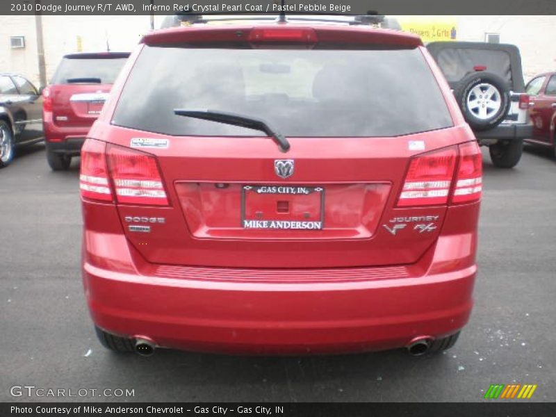 Inferno Red Crystal Pearl Coat / Pastel Pebble Beige 2010 Dodge Journey R/T AWD