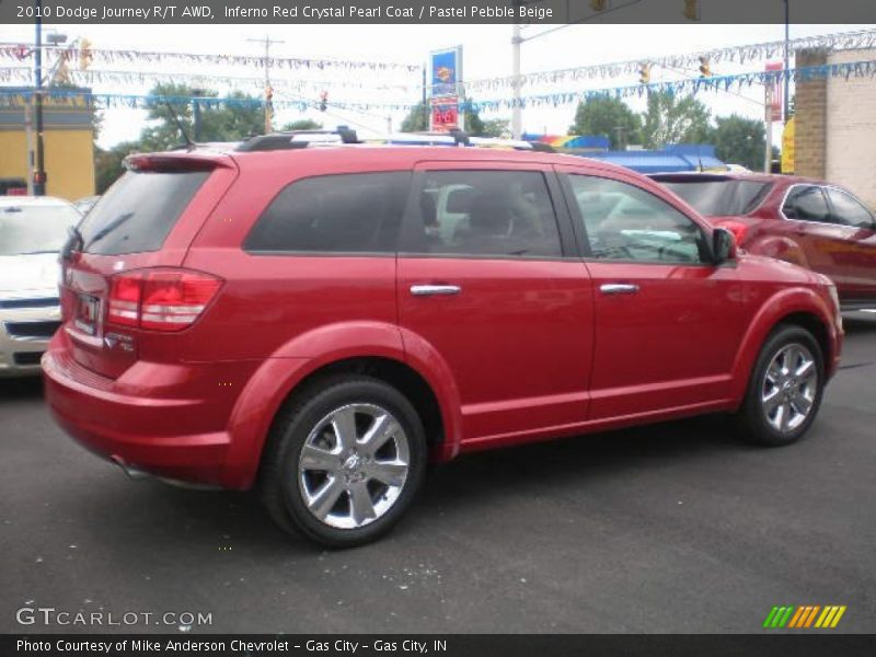 Inferno Red Crystal Pearl Coat / Pastel Pebble Beige 2010 Dodge Journey R/T AWD