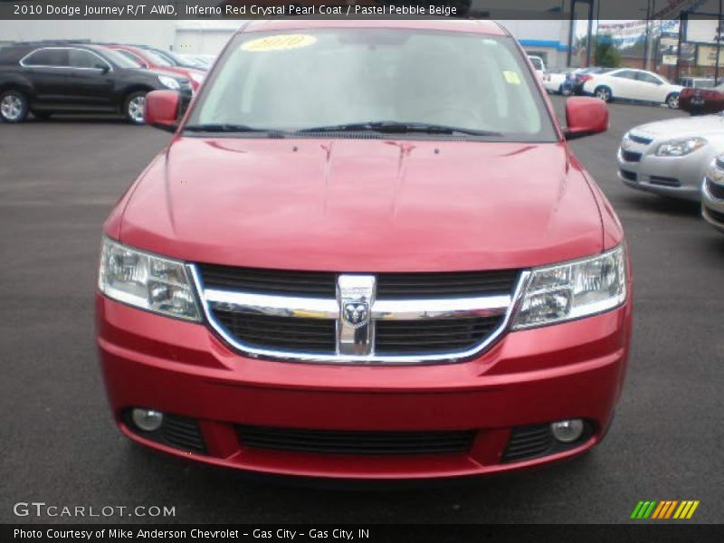 Inferno Red Crystal Pearl Coat / Pastel Pebble Beige 2010 Dodge Journey R/T AWD