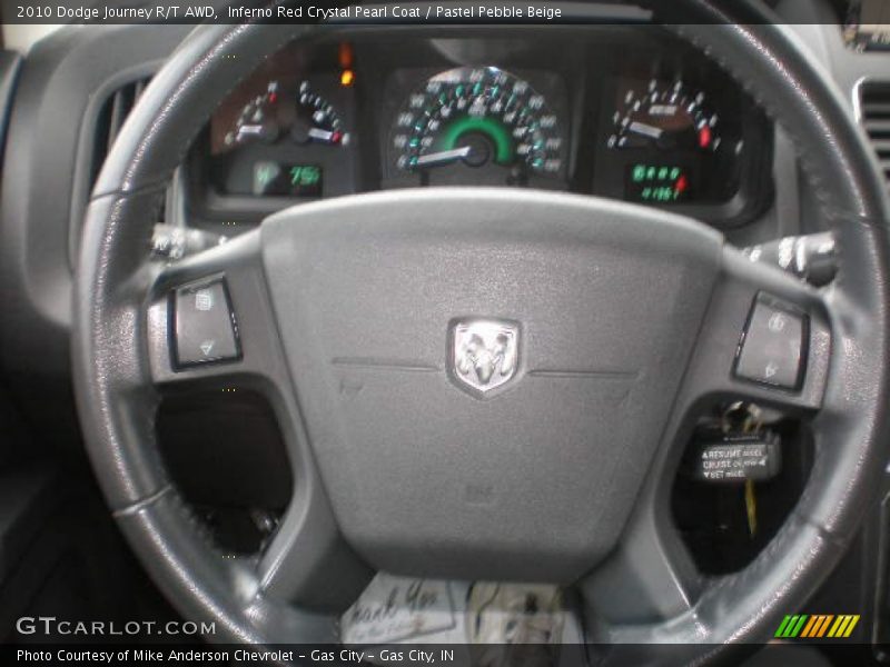 Inferno Red Crystal Pearl Coat / Pastel Pebble Beige 2010 Dodge Journey R/T AWD