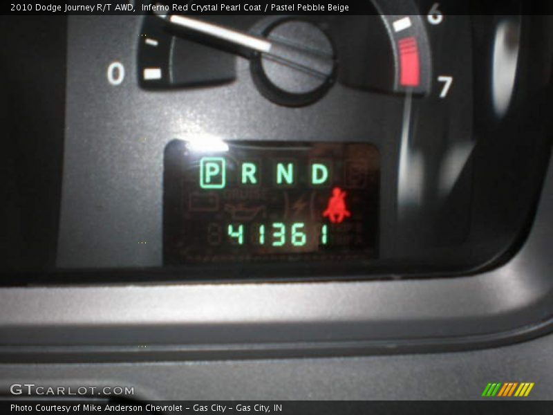 Inferno Red Crystal Pearl Coat / Pastel Pebble Beige 2010 Dodge Journey R/T AWD